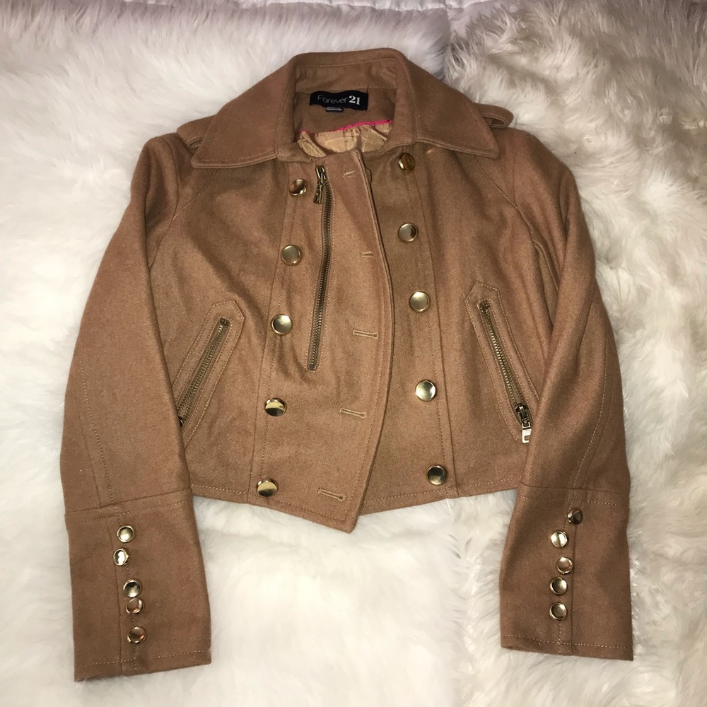 Crop military jacket